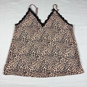 Victoria’s Secret heavenly Leopard Print Cami with Lace Trim